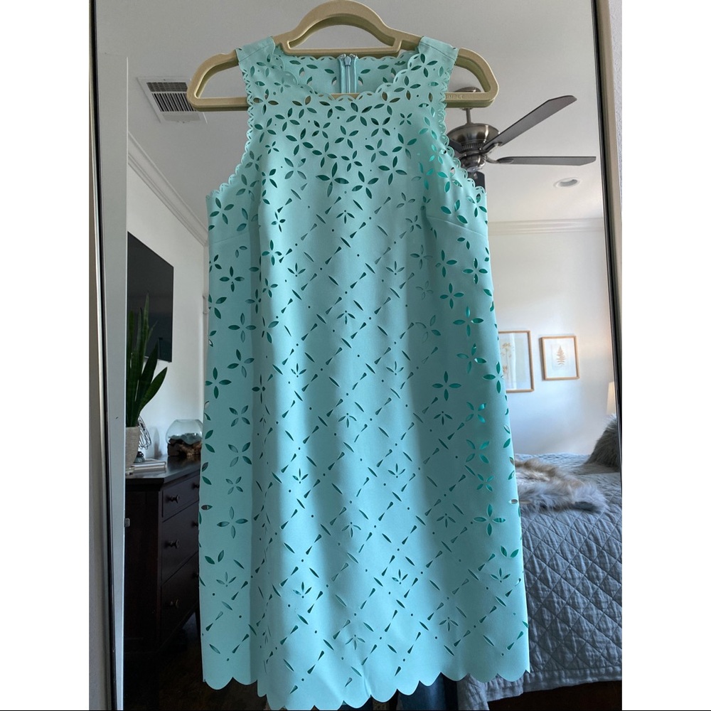 J Crew laser-cut shift dress, size 4